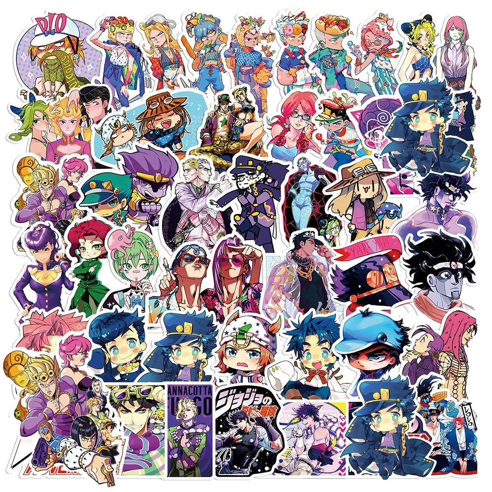 10/30/50 Stück JoJo’s Bizarre Adventure Anime-Aufkleber Kawaii DIY Laptop Fahrrad Handy Niedliche Cartoon-Dekoration Aufkleber Spielzeug Geschenke