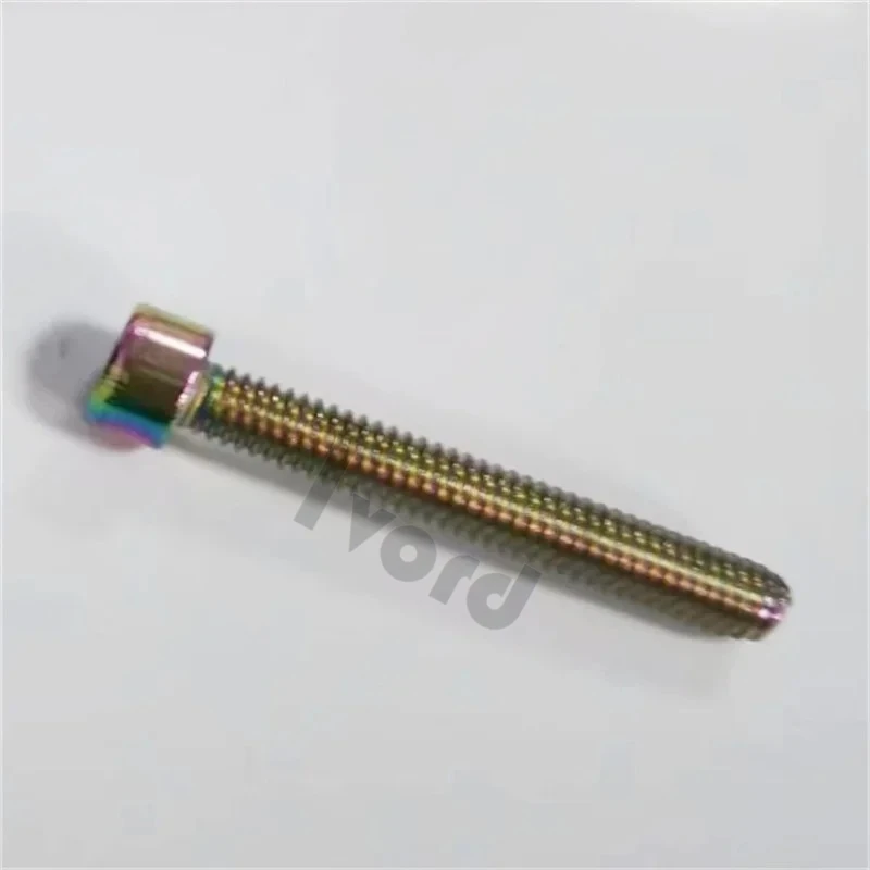 5pcs-10pcs DIN912 Titanium-plated Colorful Gloden black Stainless Steel M3 M4 M5 M6 hex socket cap head screw
