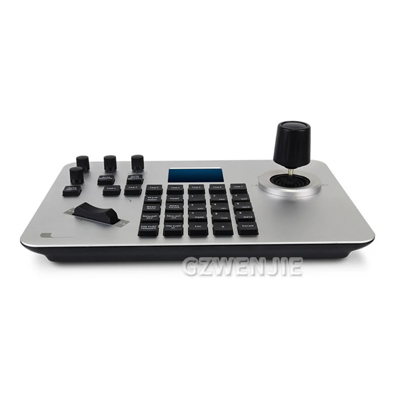 Pengontrol PTZ jaringan Joystick 4D mendukung kamera ONVIF VISCA pengontrol keyboard IP pengontrol keyboard konferensi video IP