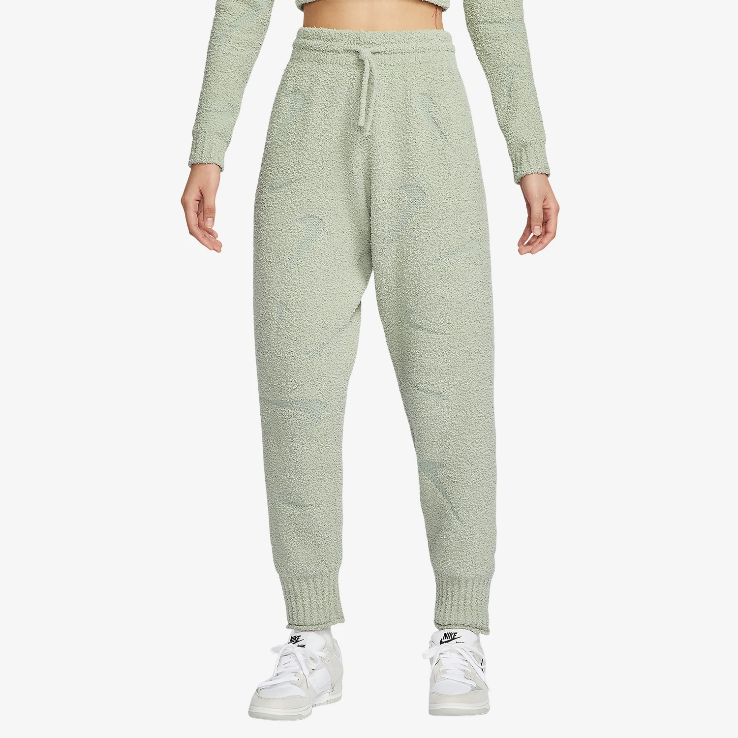 

Оригинальные новые женские удобные флисовые трикотажные брюки Nike на шнуровке 2024, FZ1704-370