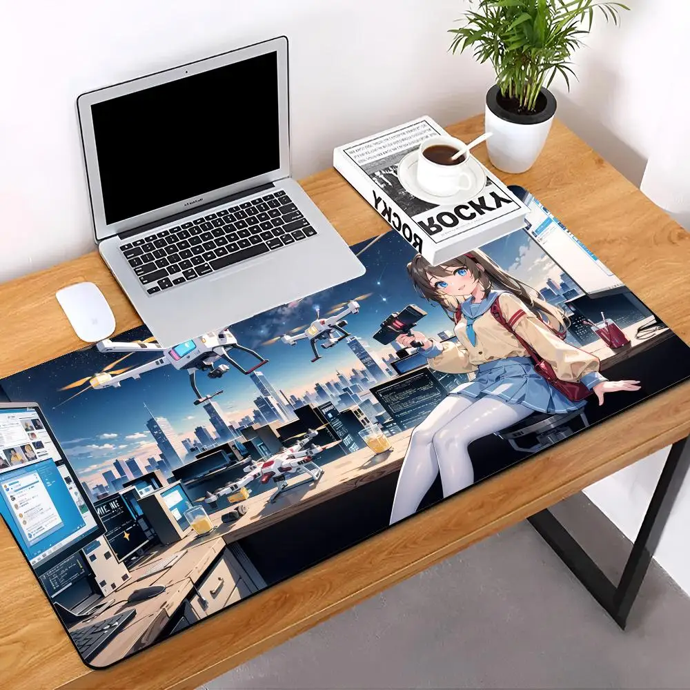 

Neuro-sama MINISO Mouse Pad E-sports players Desk Mat With Pad Gaming Accessories Prime Gaming Keyboard Pad XXL 90x40cm