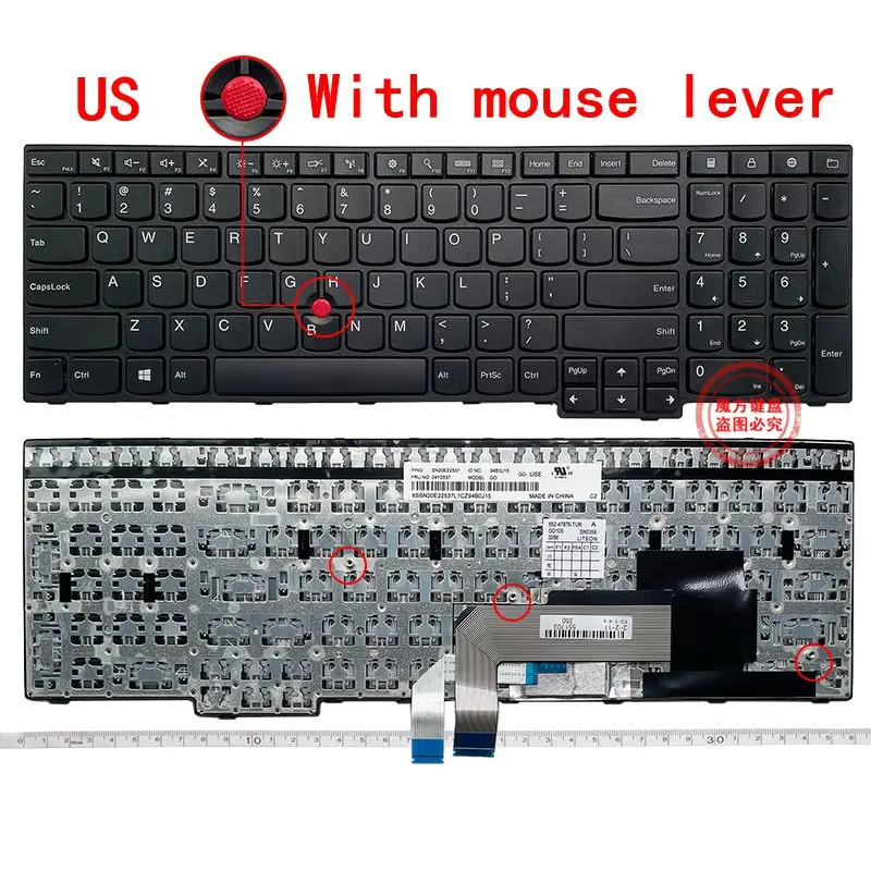 

Клавиатура для ноутбука FR/US/BR/AR/RU для LENOVO e550 e550c e555 e555c e560/p e565 sn20f22485 00hn085 00hn085 nsk-z50st French Azerty