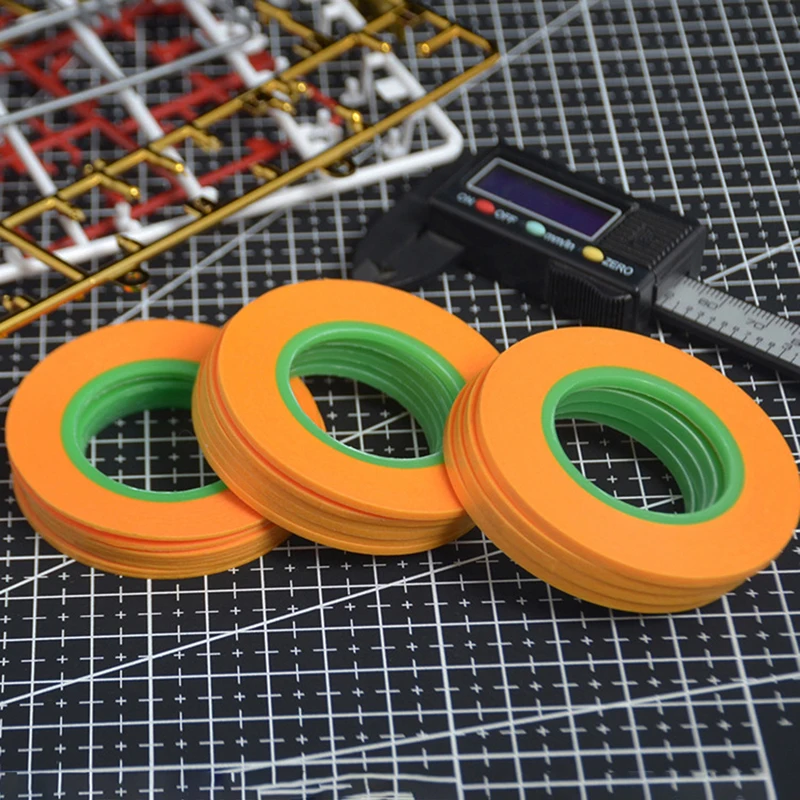 18M 1/2/3MM Yellow Model Covering Tape Adhesive Textured Paper Car Paint Decoration Seamless Hand Tear Without Mark For Painting