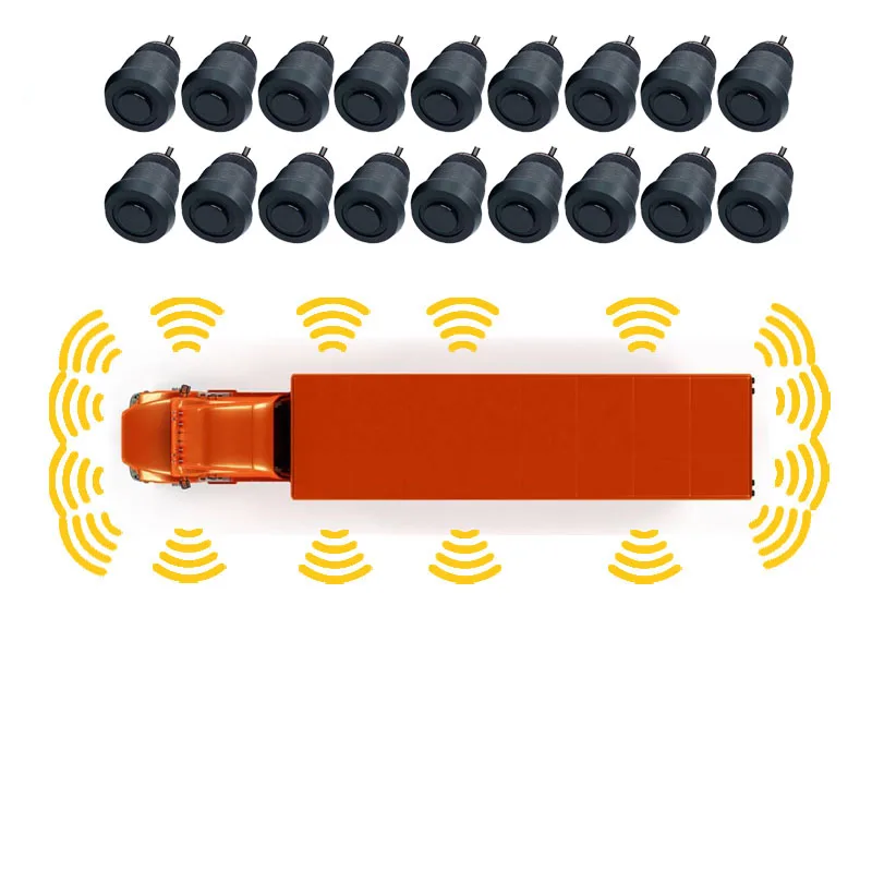 

Система парковки с 16 датчиками и камерой заднего вида, цифровым дисплеем и функцией мониторинга безопасности вождения