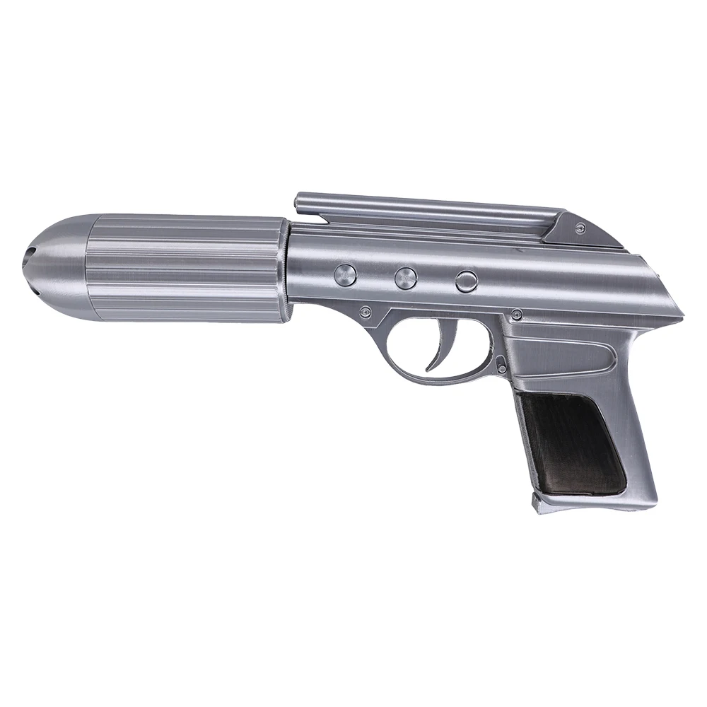 Męski Czarny Rekwizyt Cosplay Pistolet Solo Rekwizyty do Odgrywania Ról Przebranie Męskie Akcesoria do Kostiumu na Halloween