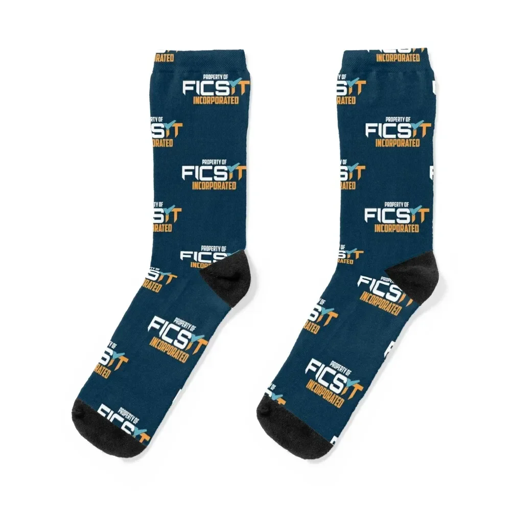 

Property of FICSIT Satisfactory Emblem Socks custom sports winter gifts man Socks Women's Men's