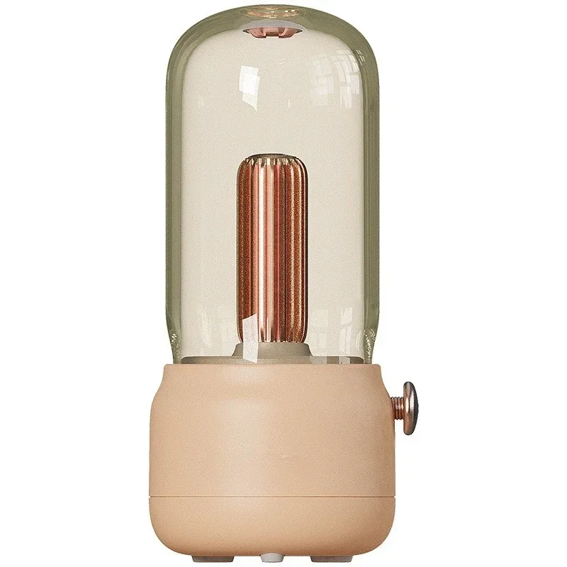 

LED candlelight atmosphere bedside creative desk lamp removable rechargeable night light milk tea