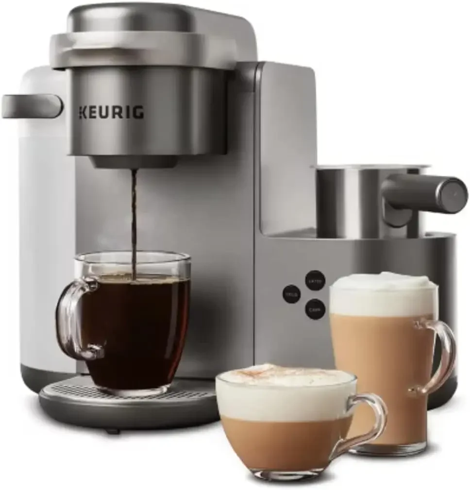 K-Cafe C Single Serve K-Cup Pod C Latte and Cappuccino Maker, 12, Nickel