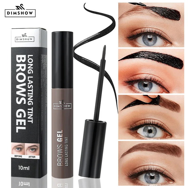 Three-Color Peel-Off Eyebrow Dye Gel, Long-Lasting, Waterproof, Sweat-Proof, Natural Color, Not Easy to Smudge, Gentle and Easy to Apply, Lazy-Friendly Styling Eyebrow Dye Makeup Gel