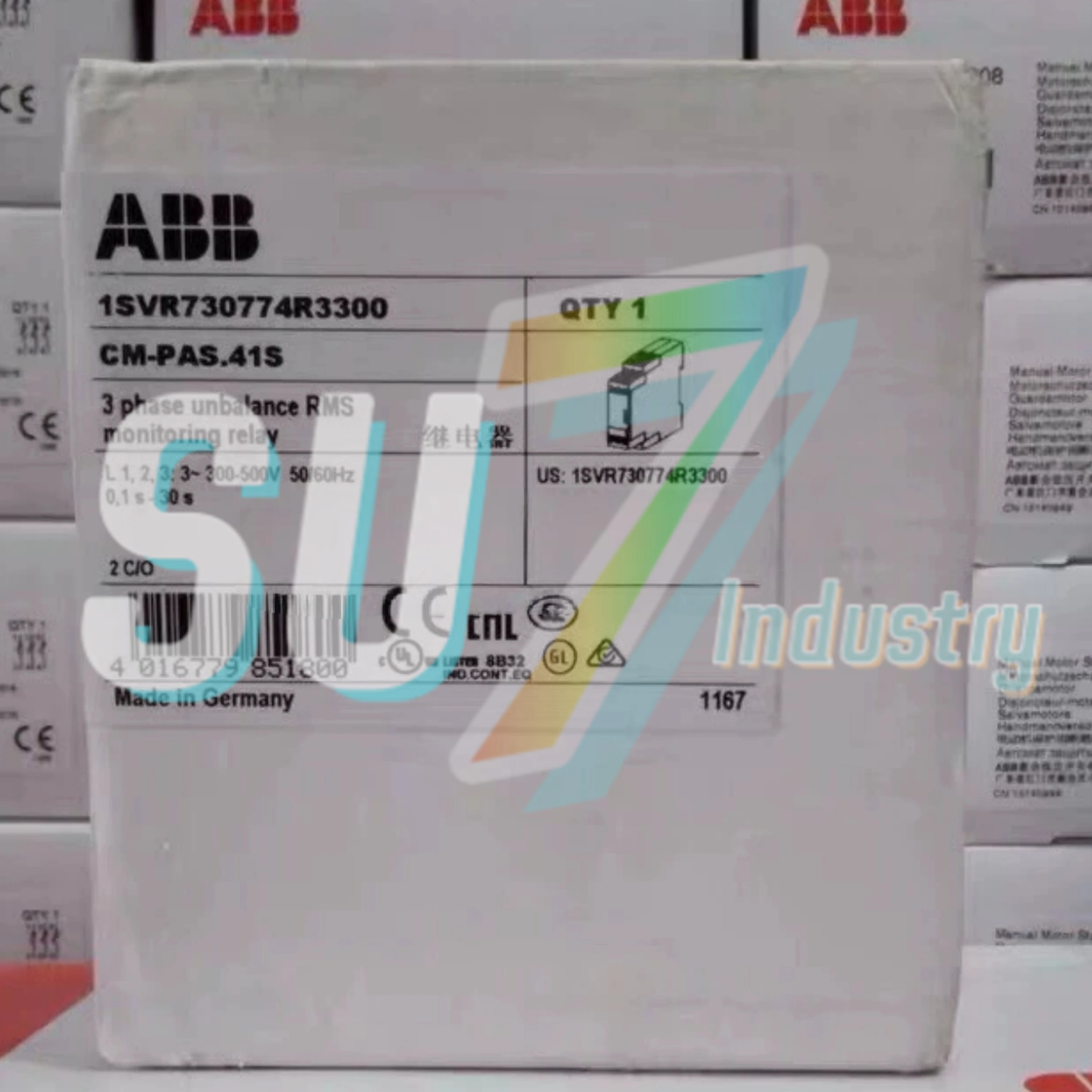 

Three-phase phase sequence monitoring relay New In Box CM-MPS.41S CM-PAS.41S CM-PBE CM-PFE CM-PFS.S CM-PVE