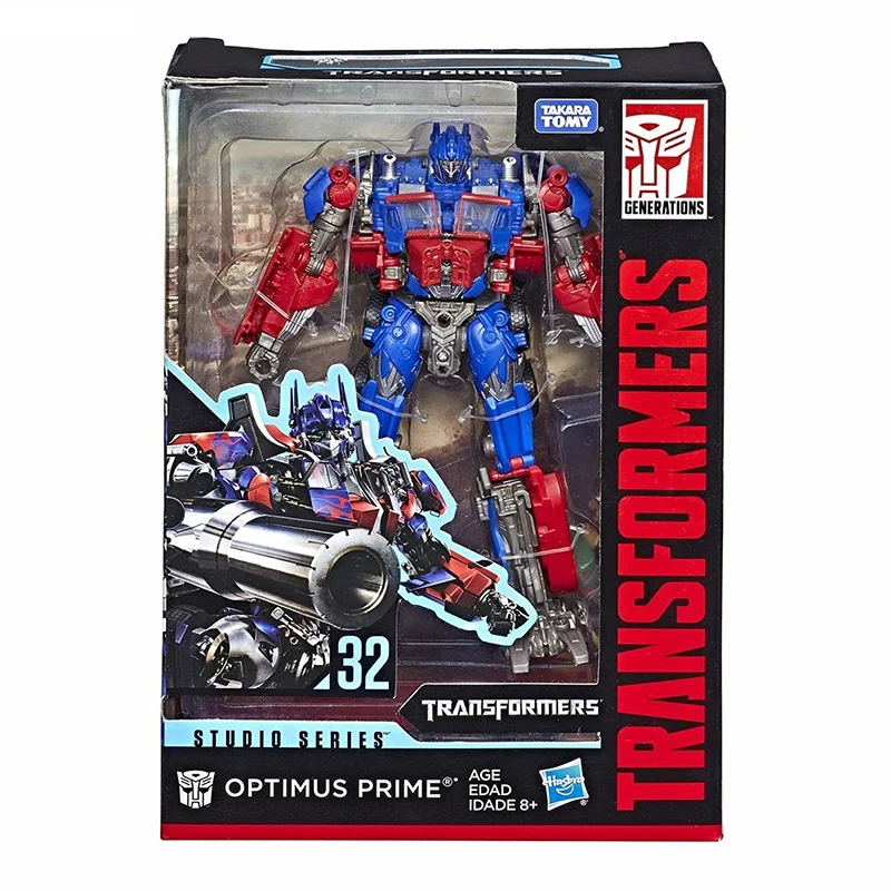 Hasbro Transformers Studio Series SS32 Optimus Prime 18Cm Voyager Class Anime Originale Action Figure Modello Giocattolo Collezione Regalo