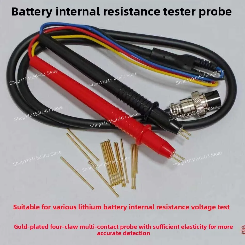 3563 4-Wire Battery Internal Resistance Tester with Probes, High Precision Meter for Lead Acid Li-ion Cell Testing