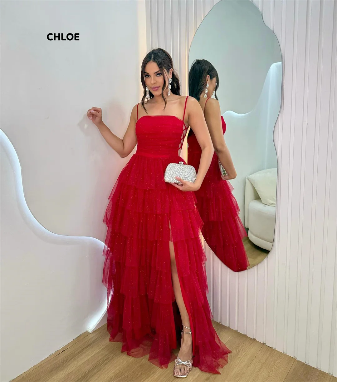 Robe longue élégante sur mesure, épaules dénudées, robes de soirée élégantes pour femmes, ligne A, sans manches, pour bal de promo, 2024