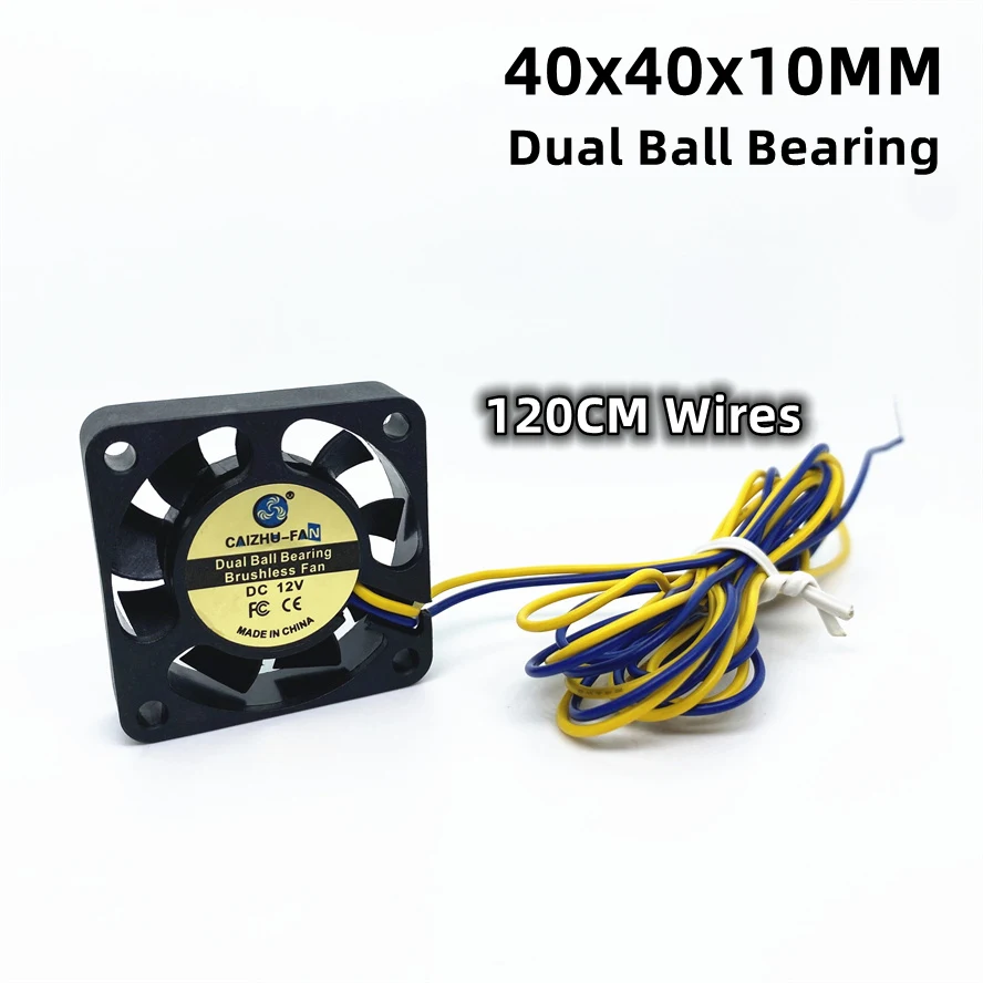 4010 Ball Bearing 40MM Fan 4CM 40*40*10mm Fan For 3D Printer Cooling Fan South and North Bridge Chip 2wires 120cm