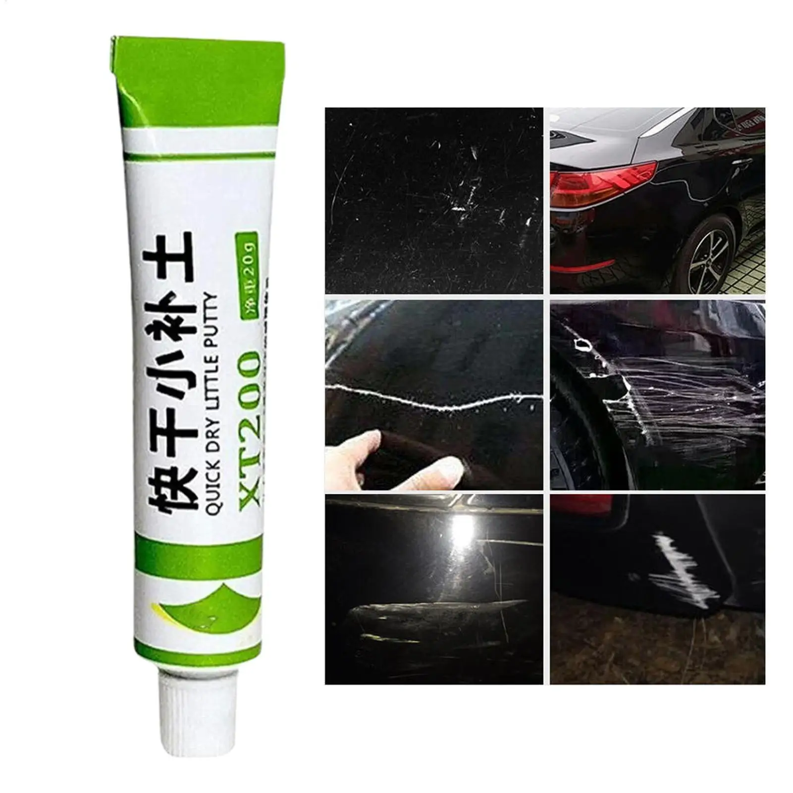 Black/Gray/White Car Body Putty Quick Dry Good Effect Professional DIY Car Home Paint Repairing Eye-filling Paint Scratch Repair view 3