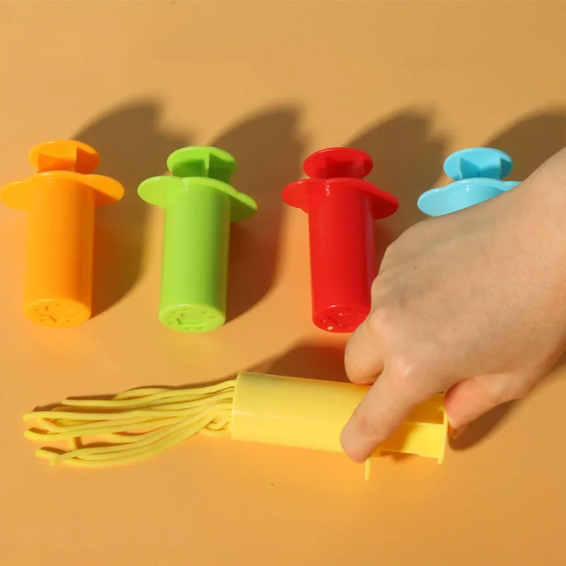 5 sztuk/zestaw zestaw wytłaczarek do ciasta różne wzory nowość DIY plastelina wycisnąć Making Playdoh narzędzie do zabawy ciasto