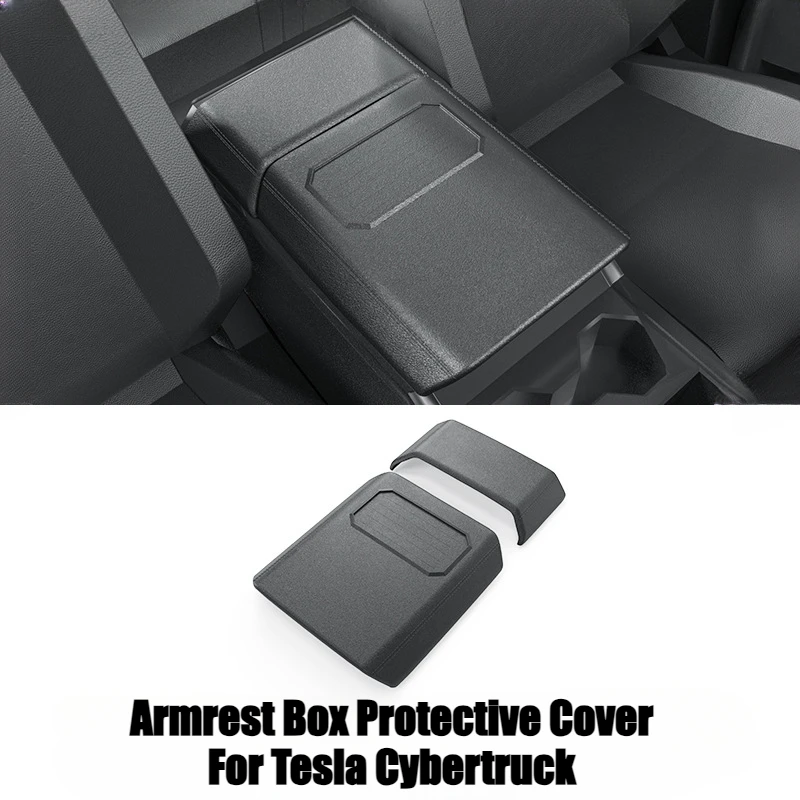 Armrest Box Protective Cover for Tesla Cybertruck 2024-2025 TPE Mobile phone storage Anti-slip Protection Shell Car Accessories