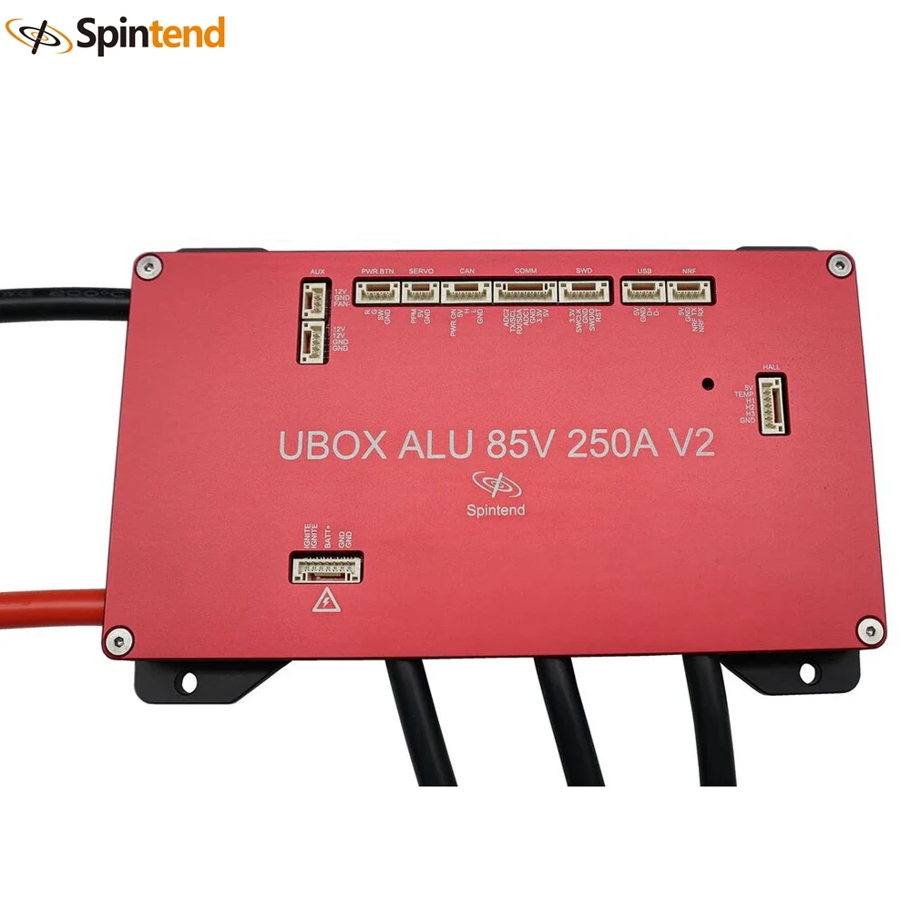 

Алюминиевый контроллер Spintend Single Ubox 85 В 250 А V2 на базе VESC для одноколесного робота-балансировочной платы Escooter Ebike