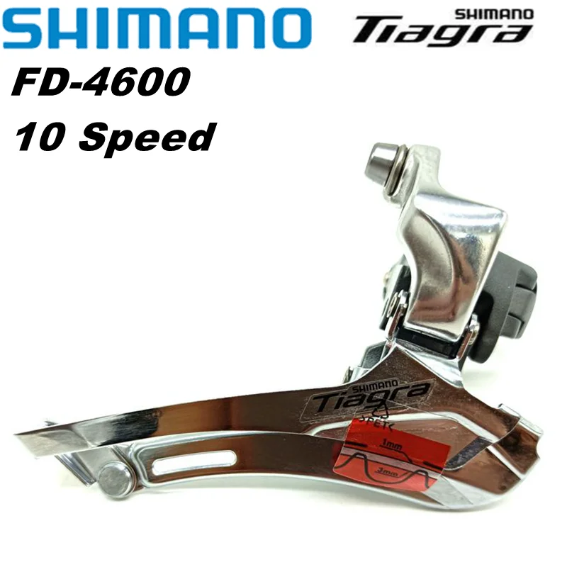 Shimano Tiagra FD-4600 10 Speed Front Derailleur Braze On Type Clamp 31.8mm 34.9mm 4600 Road Bicycle For Tour and Relaxing Bike