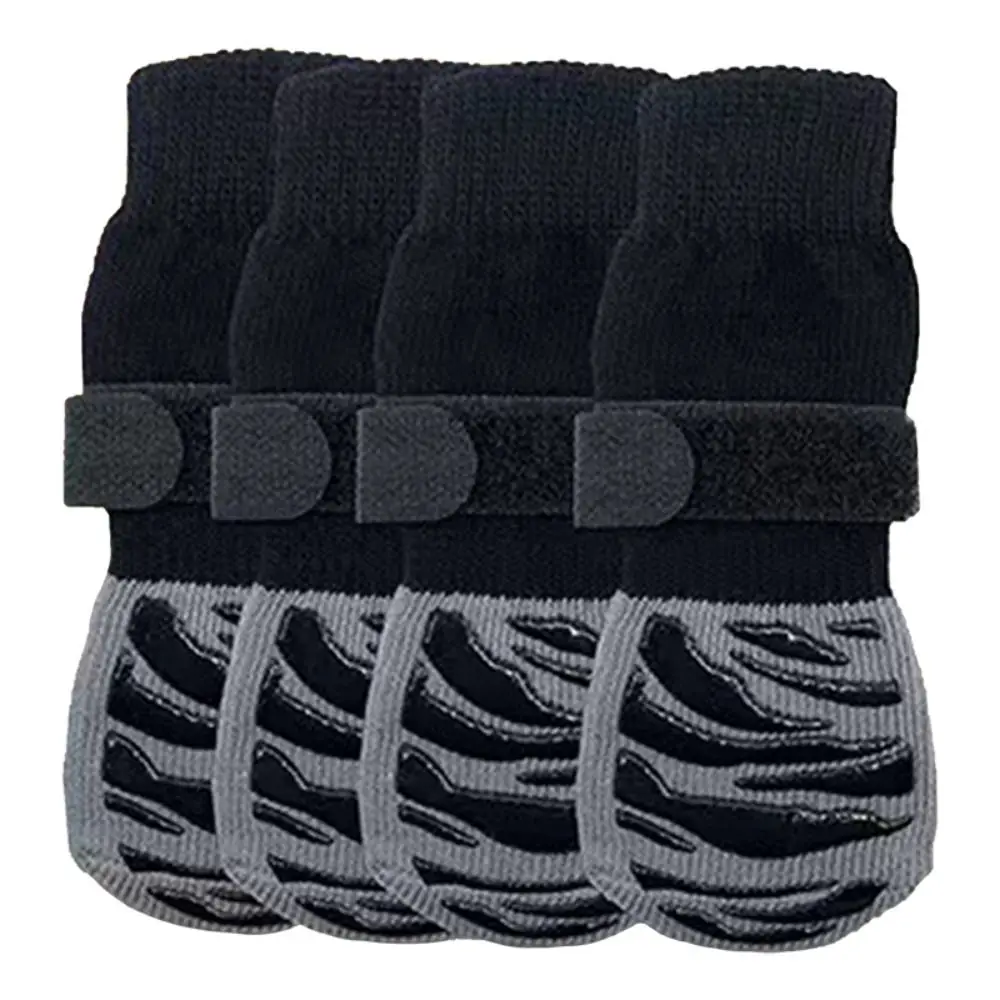 4PCS High Quality With Straps Dog Socks Anti Slip Comfortable Pet Socks Dog Accessories Dog - Image 3