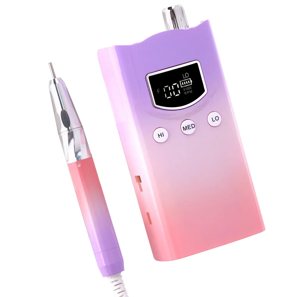 

2025 Cordless Electric Nail File Machine 85W High Torque Brushless Portable Nail Drill Rechargeable