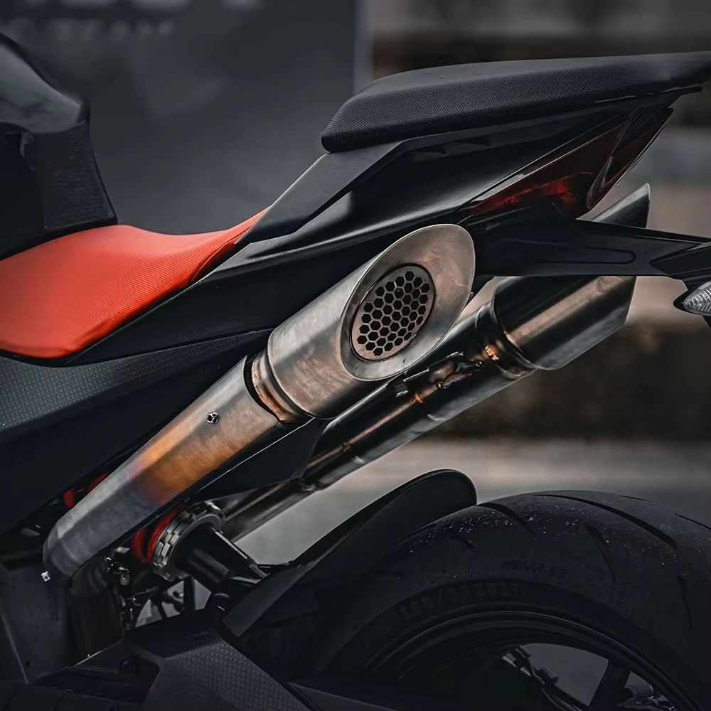 For Aprilia RS 660 Titanium Alloy High-Position Dual Outlet Full Exhaust System