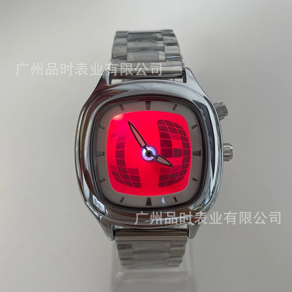 Y2K メンズクォーツ時計ファッション高級防水デジタルダイヤルスクエアデザインシニアスタイル新しいナイトライトメンズデジタル腕時計