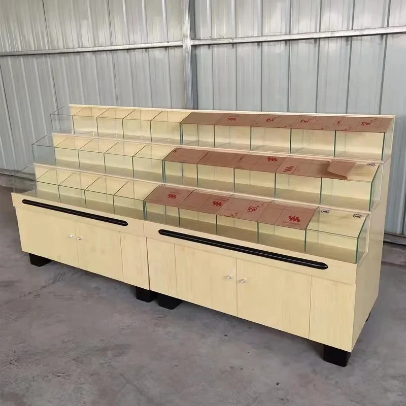 custom.Steel and Wood Candy, Biscuit and Fruit Are Called Cereal Snack Food Shelves