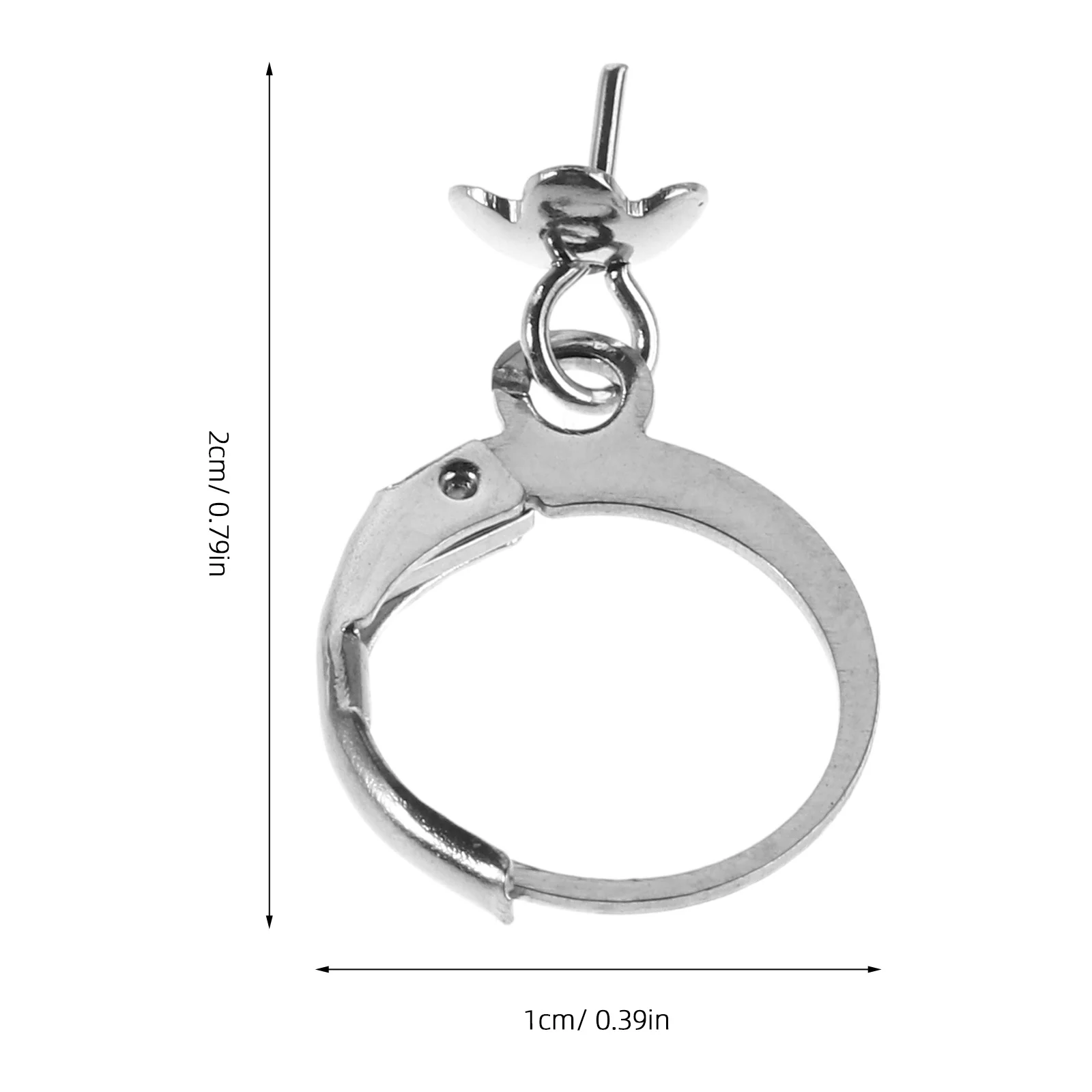 40Pcs Stainless Steel French Hook Earrings Round Lever Back Ear Wire Open Hoop DIY Jewelry Findings for Earring Making Supplies