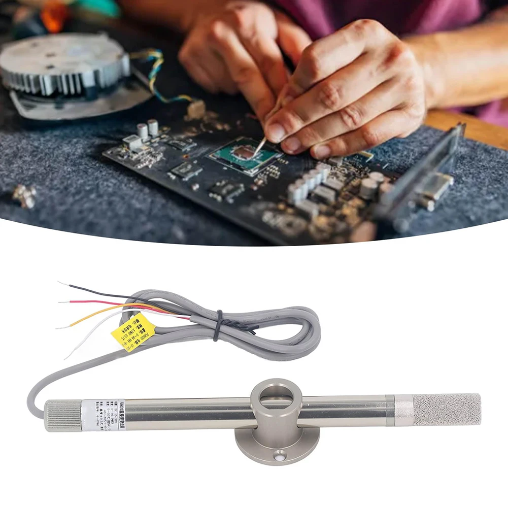 Temperature Humidity Sensor Probe 4-20mA Output -40 To 120C Metal Housing For FG6020 Industrial Greenhouse Warehouse Monitoring