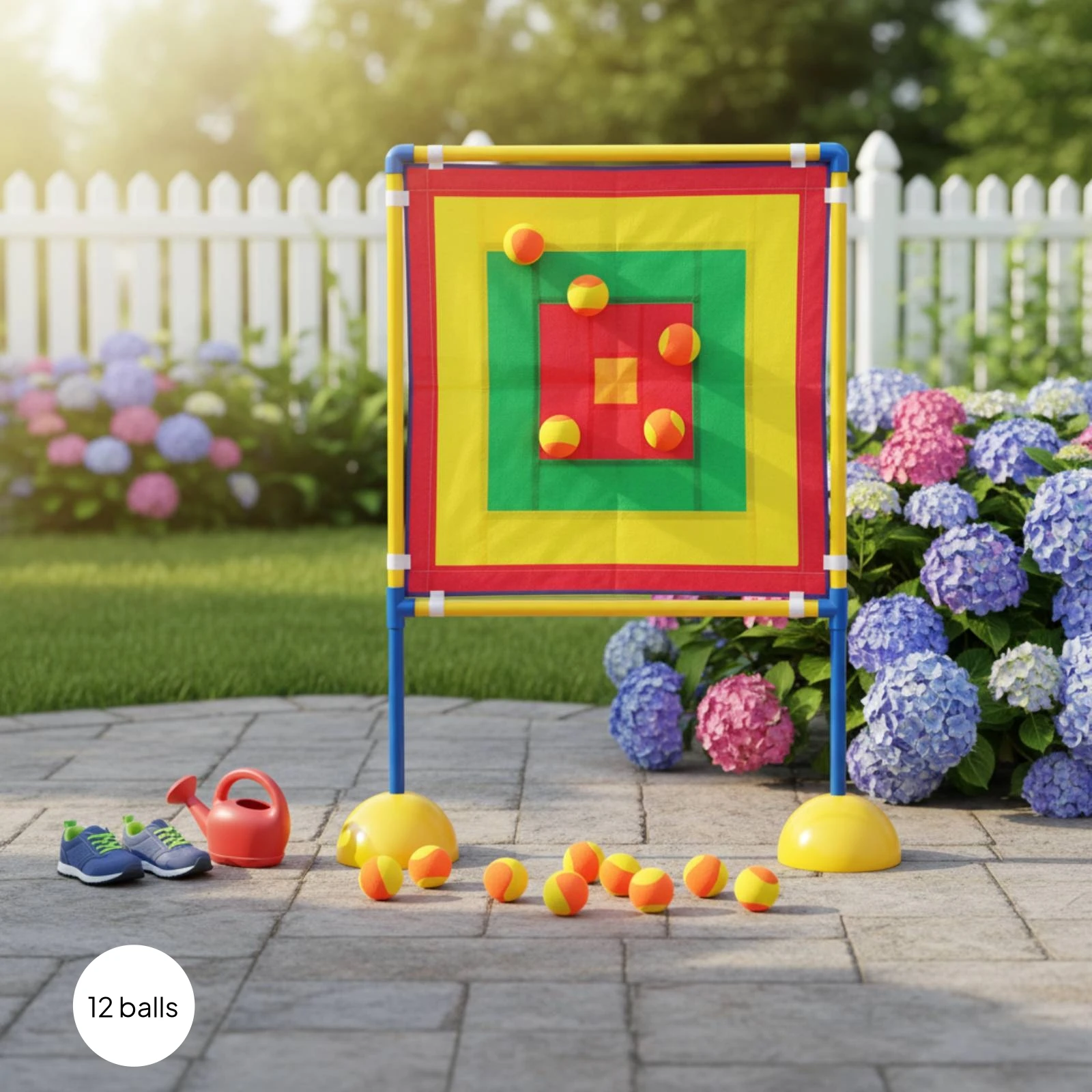 Sticky-Ball Target Board 12 Balls Sticky Ball Target Set Children's Play Equipment Movement Skills Family Fun for Kindergarten
