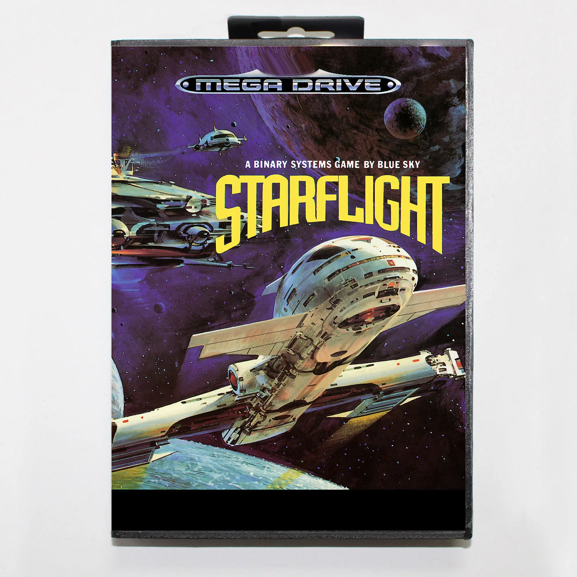การ์ดเกม MD Starflight พร้อมกล่อง EUR สำหรับระบบกำเนิดสัญญาณเซก้า megadrive 16บิต