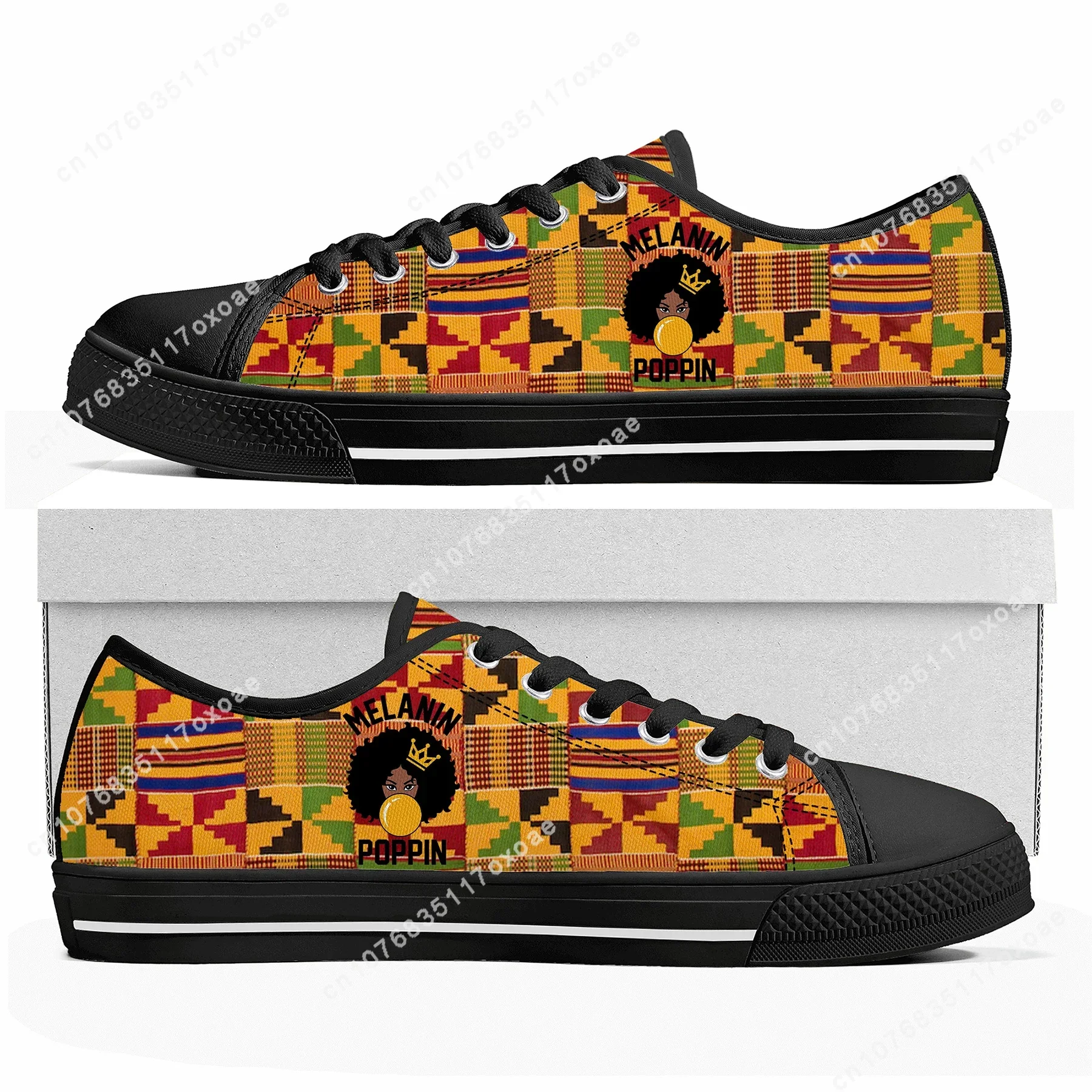 

African Ethnic Culture Design Low Top Sneakers Mens Womens Teenager High Quality Canvas Sneaker couple Casual Shoes Custom Shoe
