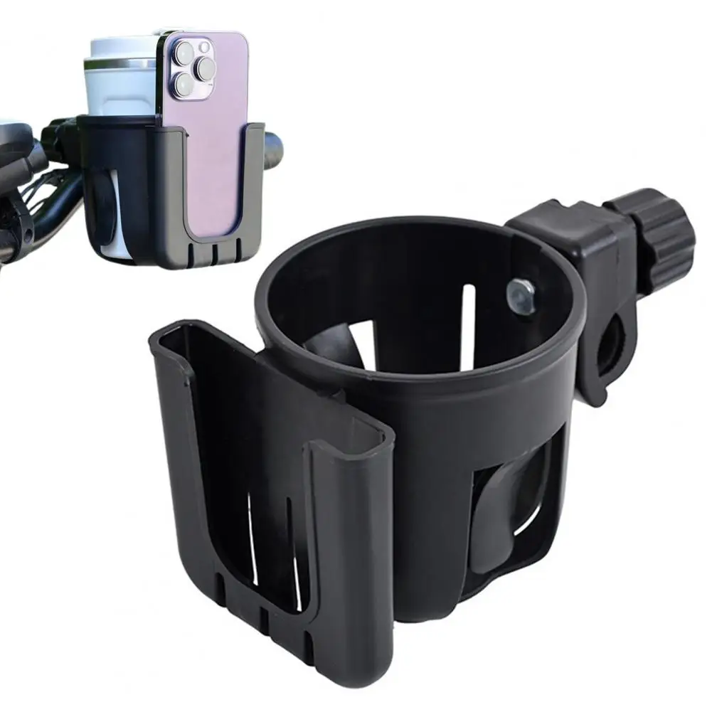 Stroller Water Bottle Holder Universal Bike Bottle Holder Universal Baby Stroller Cup Holder with Phone Mount 360 for Bike