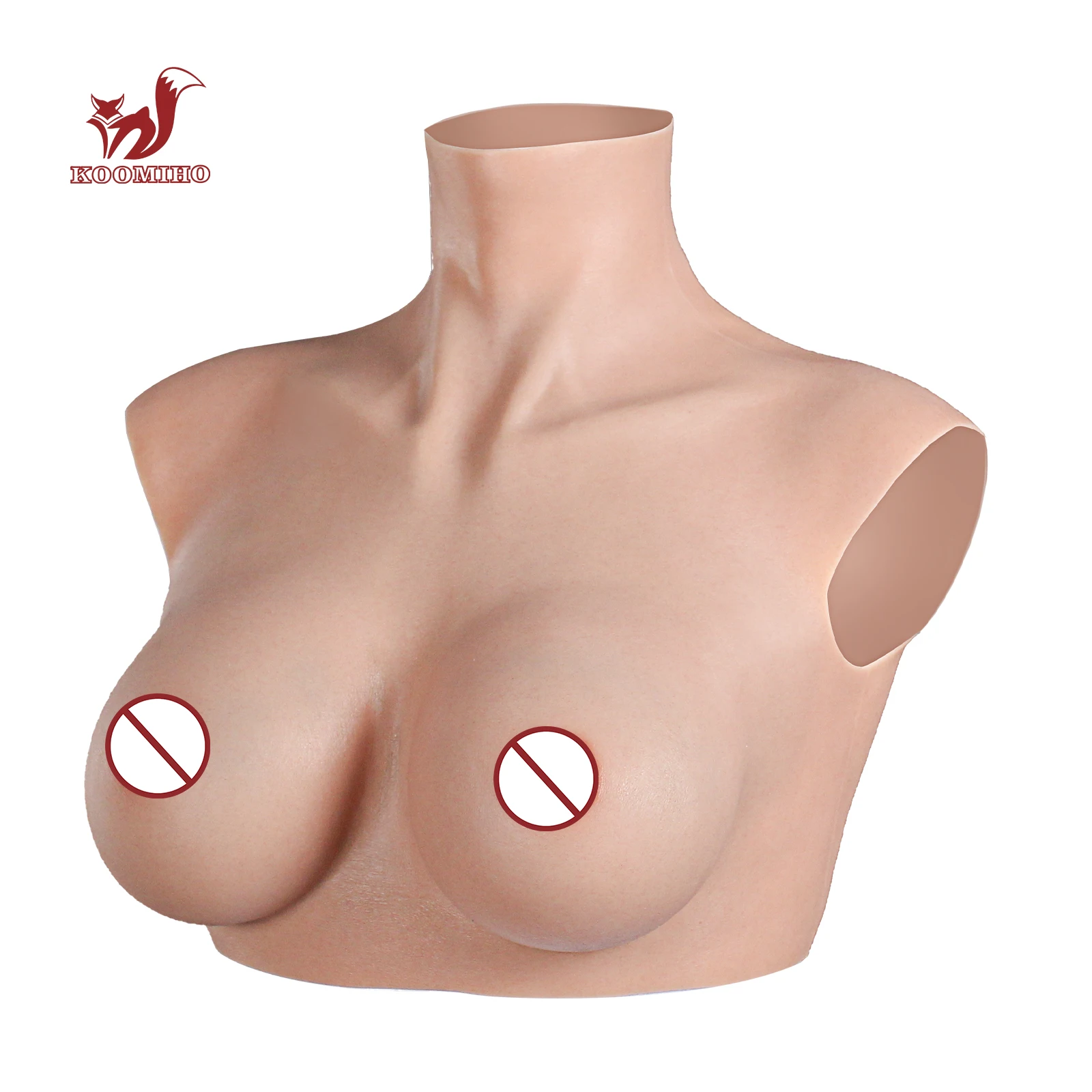 KOOMIHO Realistic Silicone Breast Forms Crossdresser A/B/C/D/E/G Cup Fake Boobs Drag Queen Shemale Transgender Cosplay 4TH GEN