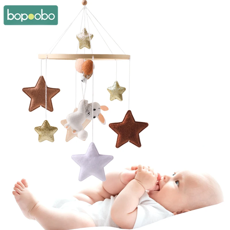 Sonajeros de juguete para bebés de 0 a 12 meses, sonajeros musicales para recién nacidos, lindo globo de conejito, cuna, cama, campana móvil, carrusel para cunas, regalo para niños