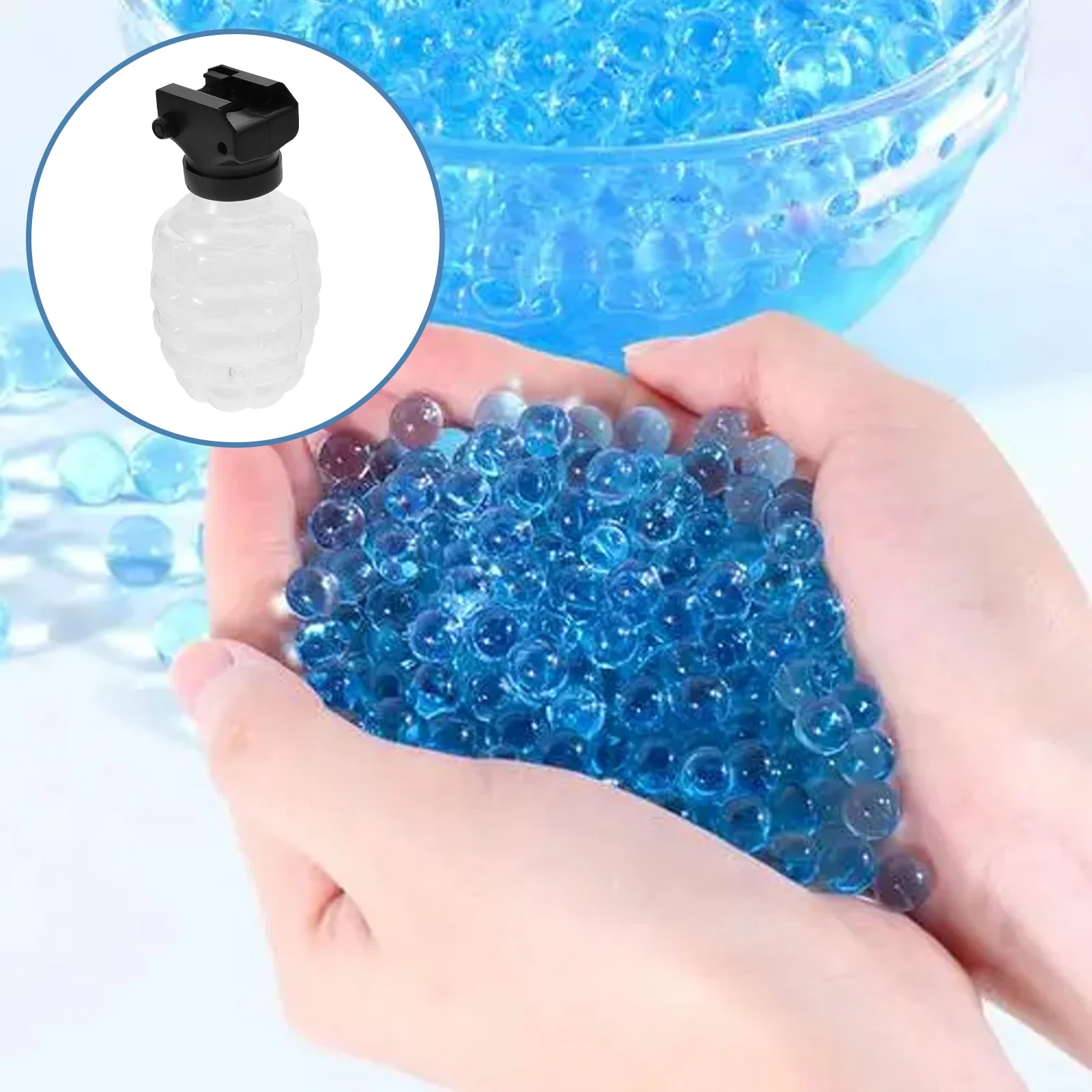 

1/3 Sets Bubble Bottle Gel Balls Decanters Cleaning Pineapple Beads Containers Subpackage Transparent