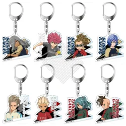Game INAZUMA ELEVEN 11 Keychain Doll Anime Mamoru Endo Shuya Fubuki Atsuya Goenji Shiro Acrylic Keyring Pendant for Gift