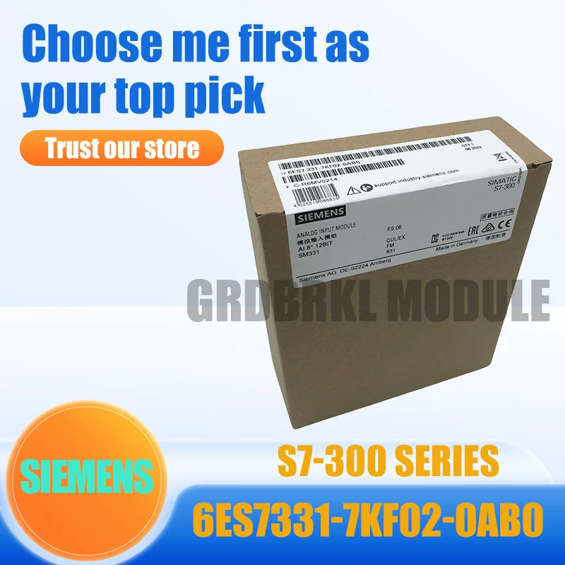 Nuevo y Original SIEMENS 6ES7331-7KF02-0AB0 6ES7 331-7KF02-0AB0 S7-300 Entrada Analógica