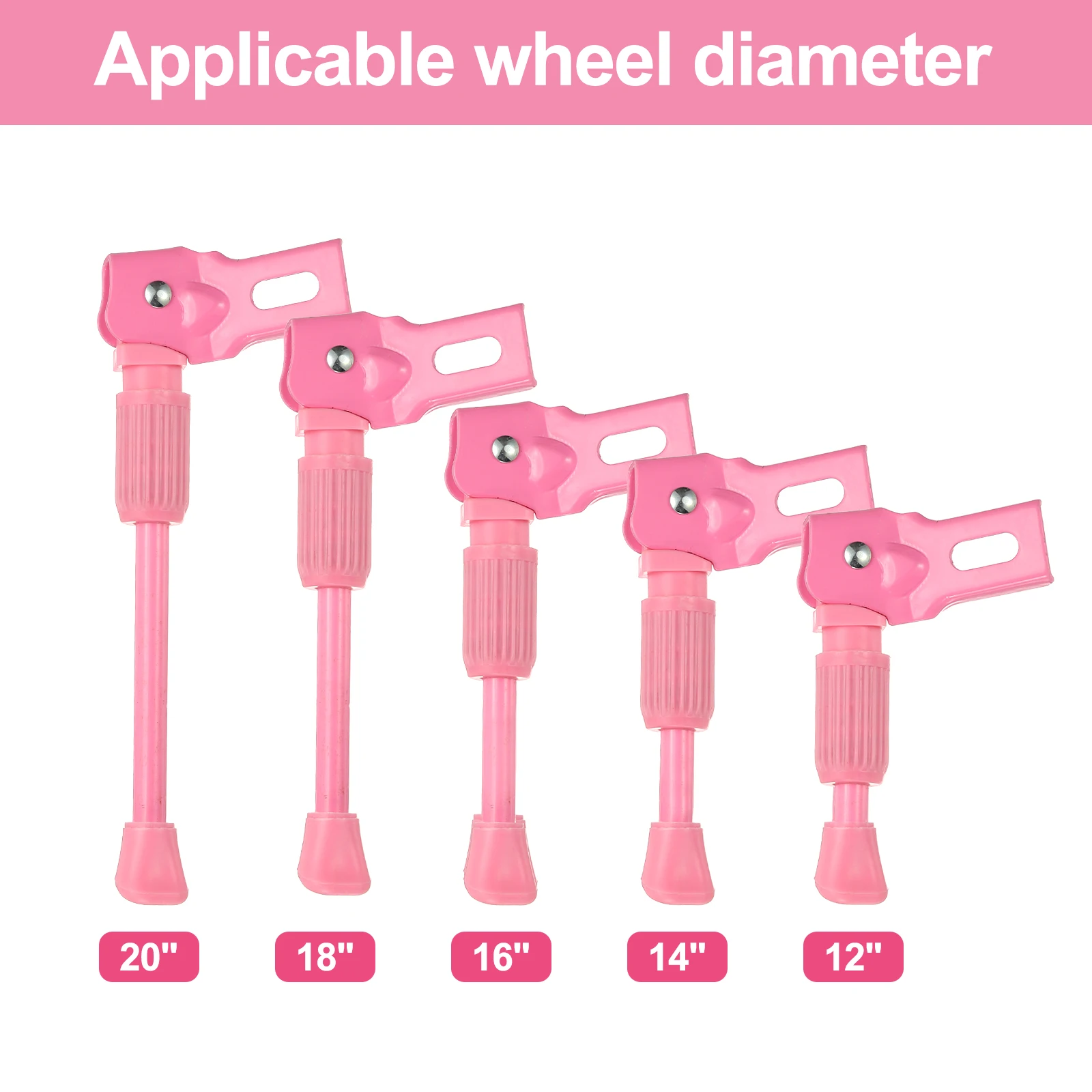 Kids Bike Kickstand Parking Stand Foot Brace Children Bicycle Side Support 12/14/16/18/20 Inch Bicycle Single-Side Kick Stand