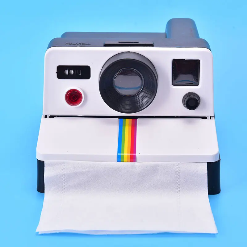 Retro Cute Camera Paper Towel Tube Creative Bathroom Roll Paper Box Paper Towel Draw Home Bathroom Decoration