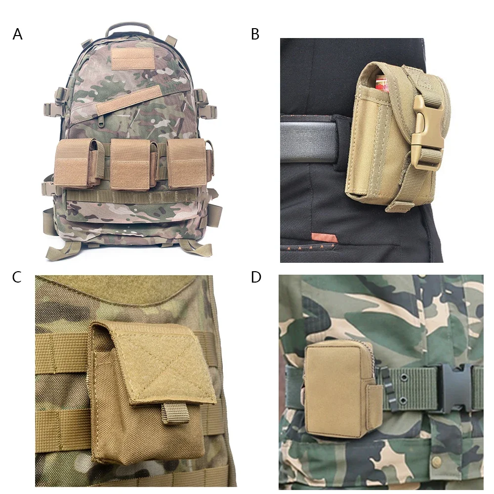 Cigarette Bag Portable Molle Pocket Hunting Bag Compact Waterproof Edc Pouch Tactical Organizer Nylon Waist Pack Outdoor Pocket