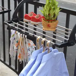 Multi-function Balcony Folding Shoes Towel Drying Rack Laundry Underwear Storage Holder 87HA