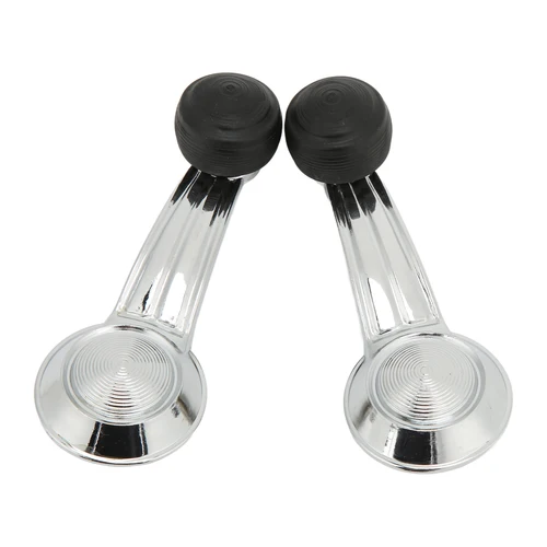 Manija de manivela de ventana de puerta, repuesto de Metal cromado para Cadillac Cimarron Eldorado, 2 uds.