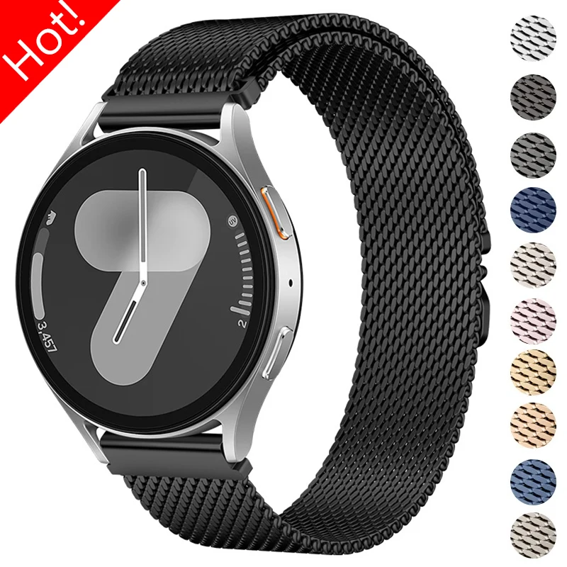 18mm 20mm 22mm Magnetic Strap for Samsung Galaxy Watch 7 6 5 4 40/44mm Metal Band for Huawei Watch GT6/5/4 4/5Pro 46mm Bracelet