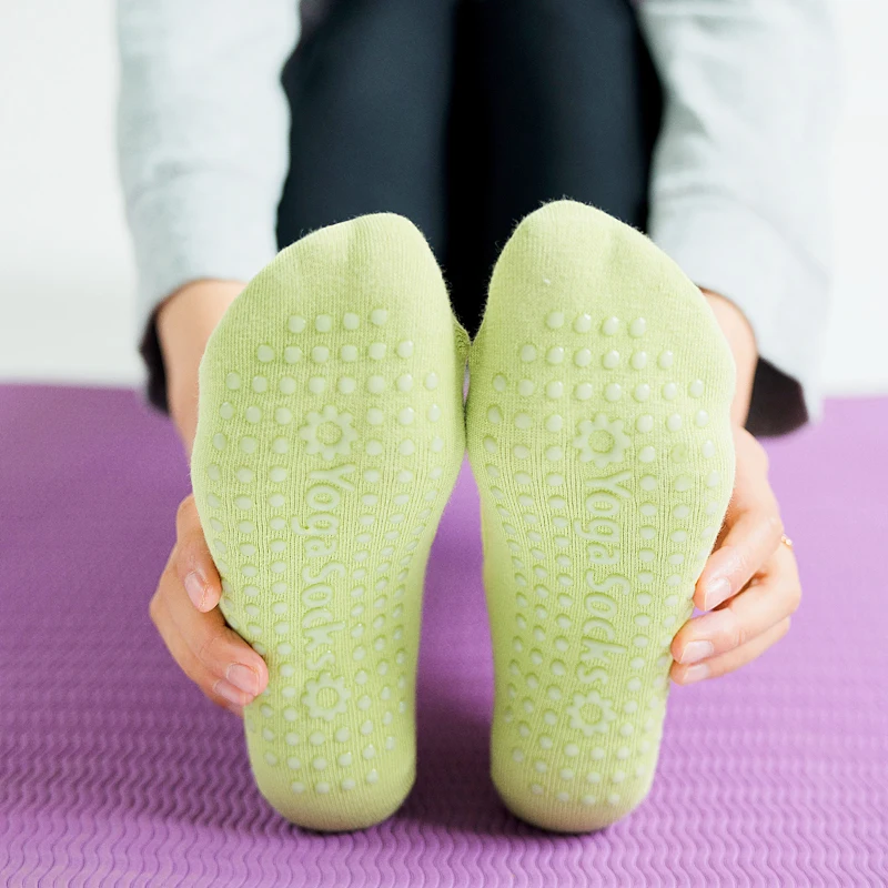 Calzini da Pilates da donna di alta qualità calzini da Yoga senza schienale traspiranti antiscivolo calzini sportivi da danza classica da donna alla caviglia per palestra Fitness