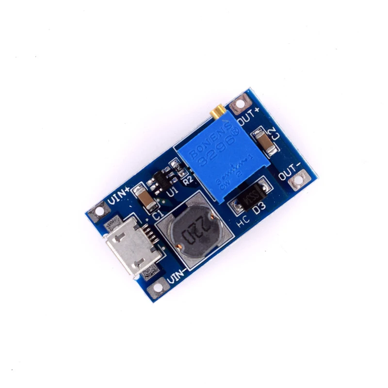 2A Booster Board DC-DC Booster Module Car Mounted/Power Bank/USB/High Power Conversion Power Module MicroUSB Input