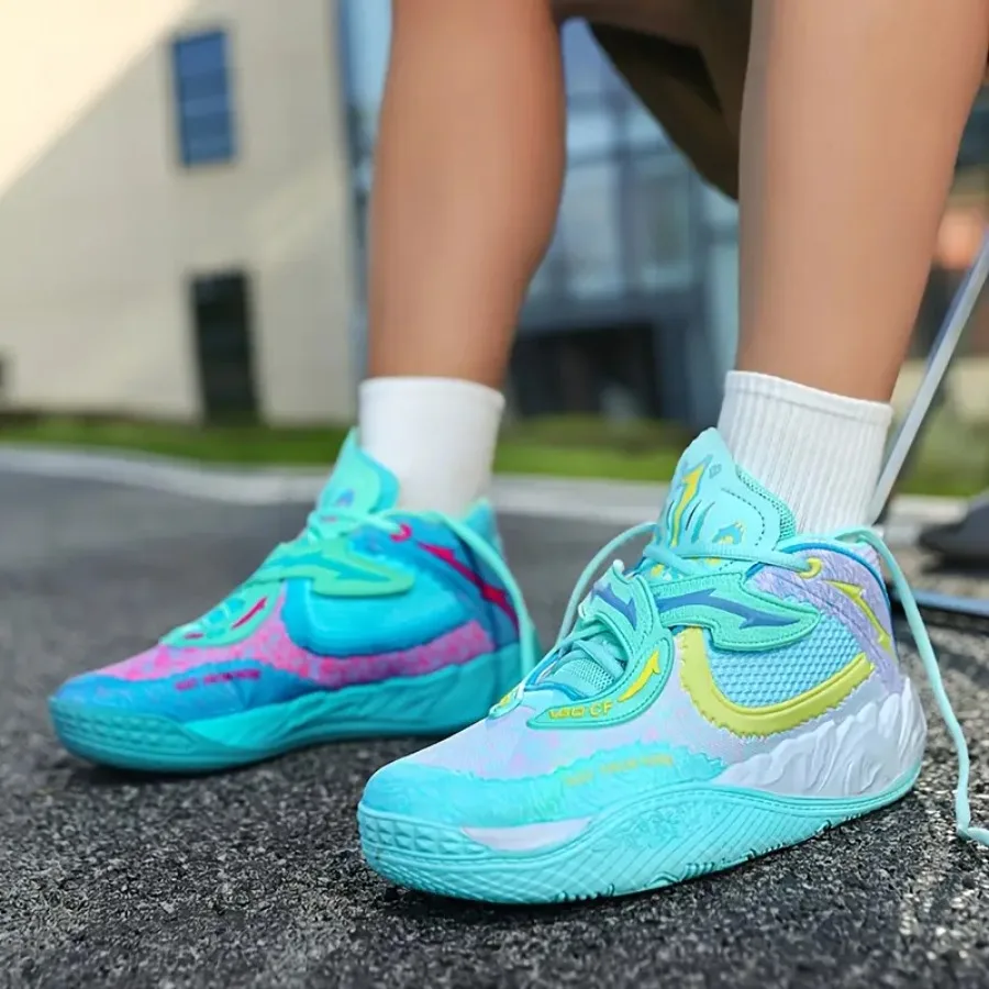 

Унисекс баскетбольные кроссовки: нескользящие, износостойкие, амортизирующие, с дышащим сетчатым верхом, легкие, для студентов и пар, модные