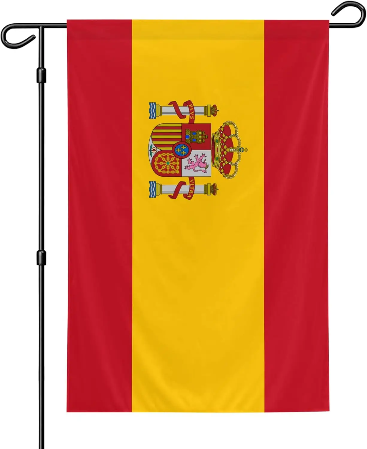 Spain Garden Flag, 12x18 Inch Double-Sided, Vivid Color Spanish National Garden Flags, for Indoor Outdoor Party Home Lawn De uui