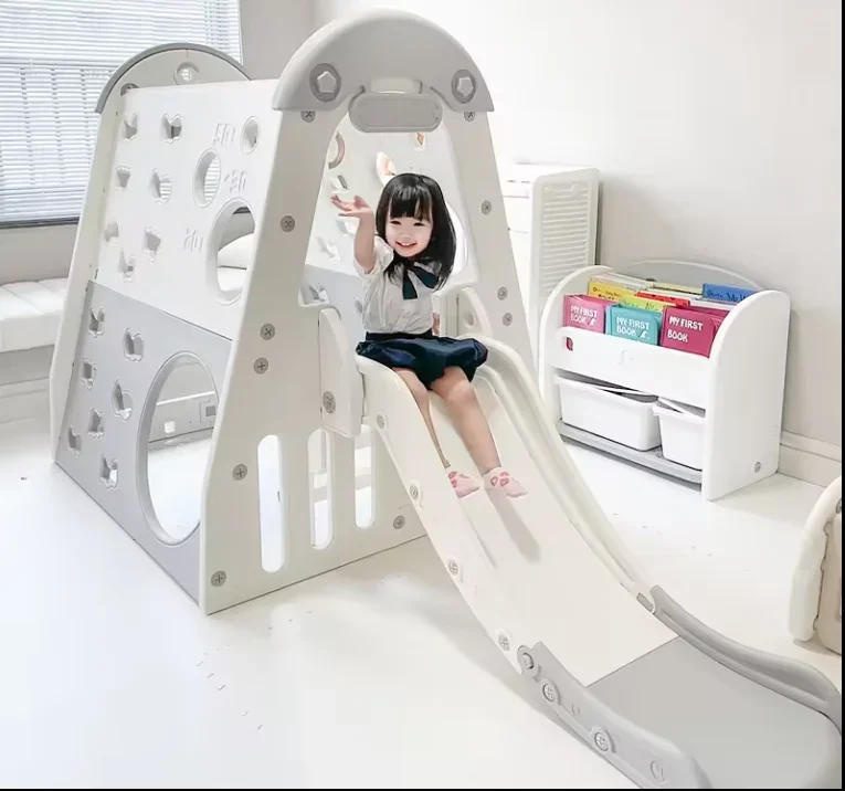 Multifunctional Climbing Frame Children's Indoor Slide  Swing Combination Toy Small Amusement Park Equipment